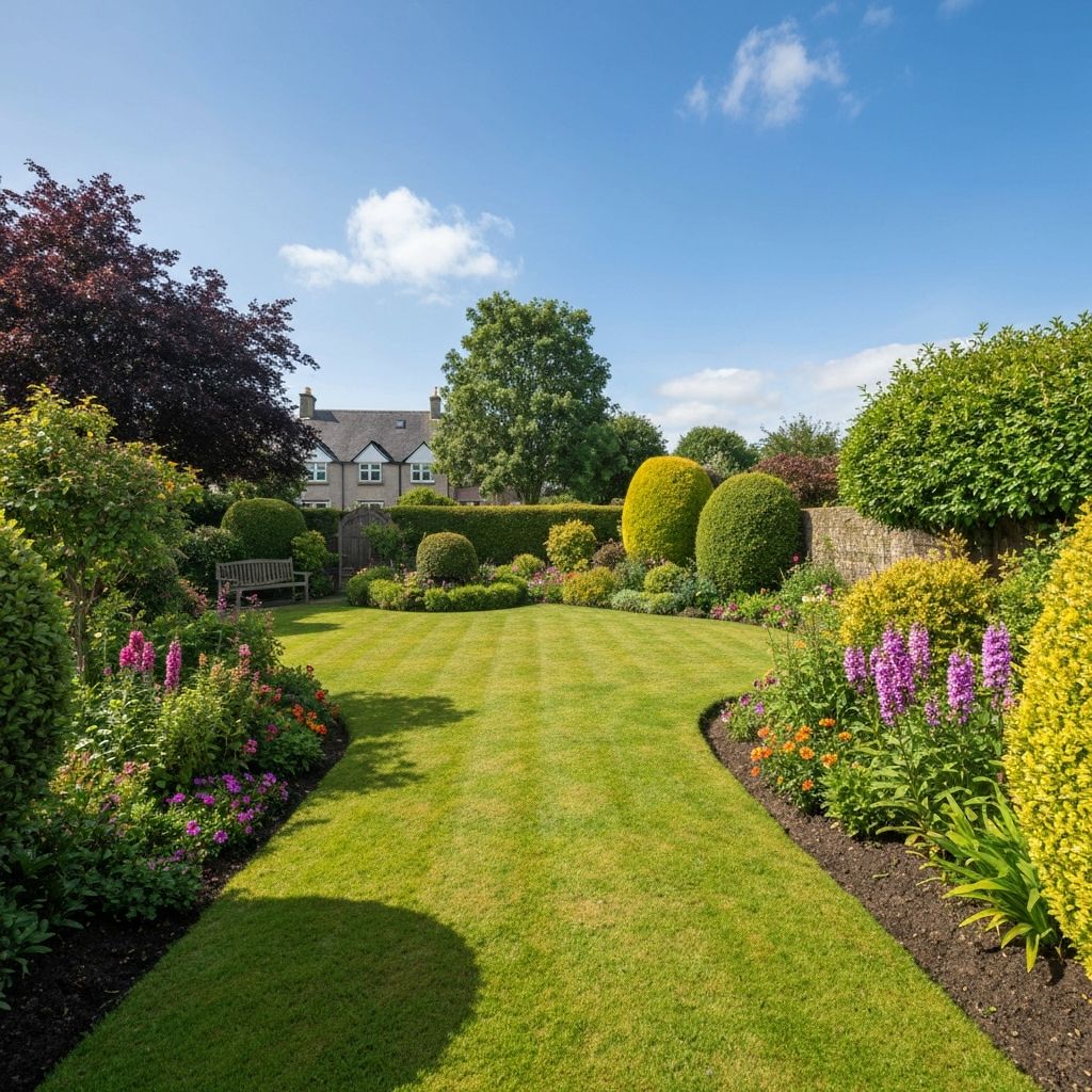 Beautifully maintained garden in Glasgow